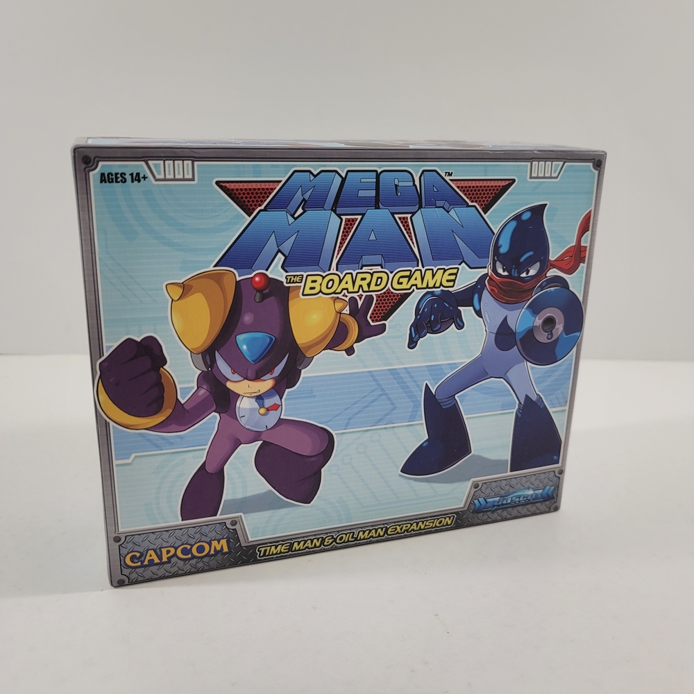 Mega Man The Board Game Time Man & Oil Man Expansion Capcom 2015 Jasco Complete